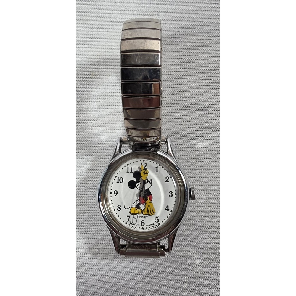 LORUS by SEIKO Disney Mickey Mouse Watch V515-6080 new battery working